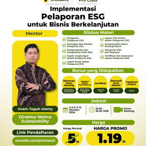 Pro Class: Implementasi Pelaporan ESG untuk Bisnis Berkelanjutan