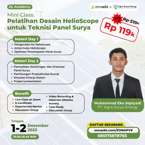Mini Class 1 – Pelatihan Desain HelioScope untuk Teknisi Panel Surya