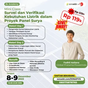 Mini Class 18- Survei dan Verifikasi Kebutuhan Listrik dalam Proyek Panel Surya